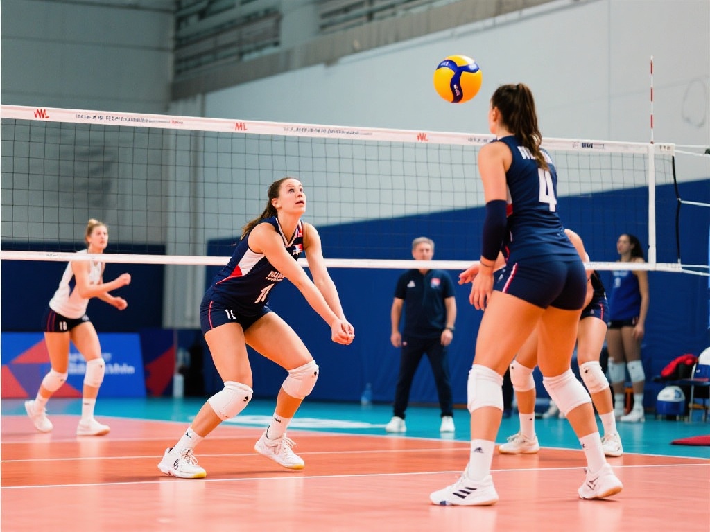 法国女排优化阵容迎接国际挑战,提升综合实力 在进攻端,法国女排注重提升二传与主攻的默